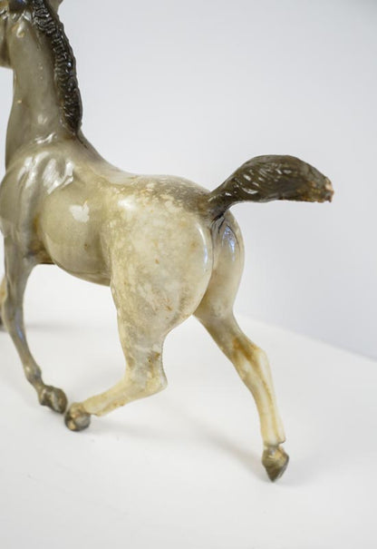 Vintage Breyer Running Foal Spice Glossy Dapple Gray 1963-73 Model Horse