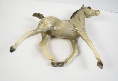 Vintage Breyer Running Foal Spice Glossy Dapple Gray 1963-73 Model Horse
