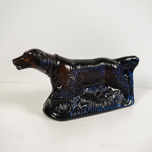 Avon "At Point" Deep Woods After Shave Hunting Dog Decanter- Empty