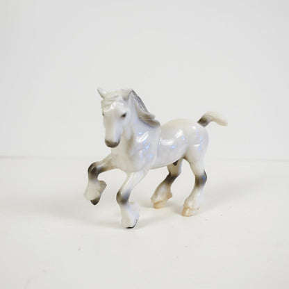 Breyer Stablemate Light Gray Clydesdale Horse Glossy Grey Dapple