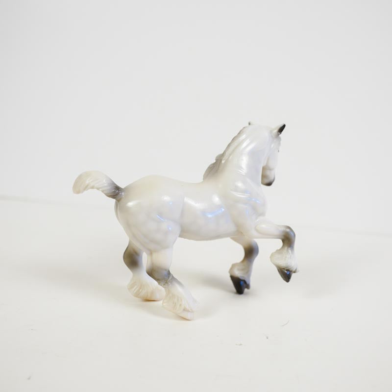 Breyer Stablemate Light Gray Clydesdale Horse Glossy Grey Dapple