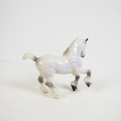 Breyer Stablemate Light Gray Clydesdale Horse Glossy Grey Dapple