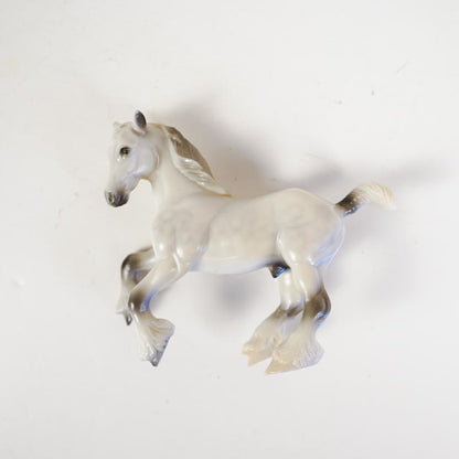 Breyer Stablemate Light Gray Clydesdale Horse Glossy Grey Dapple