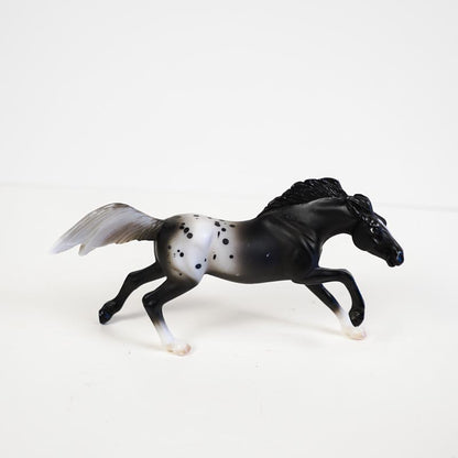 Vintage Breyer Stablemates Horse Crazy Collection Black Appaloosa