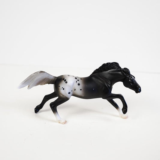 Vintage Breyer Stablemates Horse Crazy Collection Black Appaloosa