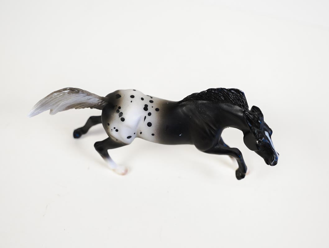 Vintage Breyer Stablemates Horse Crazy Collection Black Appaloosa