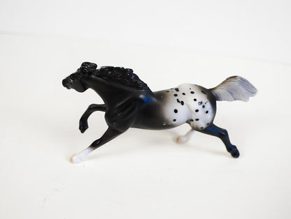 Vintage Breyer Stablemates Horse Crazy Collection Black Appaloosa