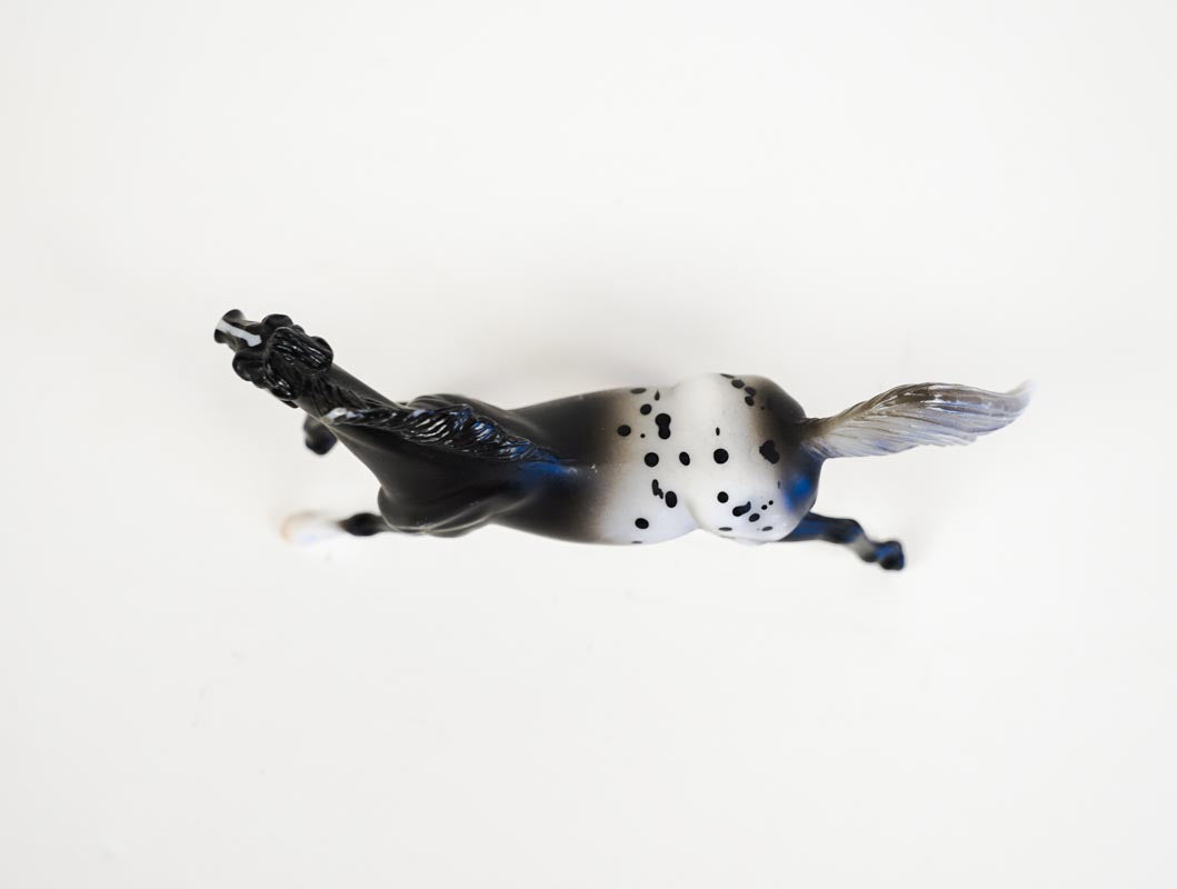 Vintage Breyer Stablemates Horse Crazy Collection Black Appaloosa