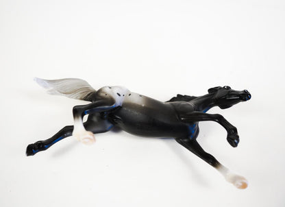 Vintage Breyer Stablemates Horse Crazy Collection Black Appaloosa