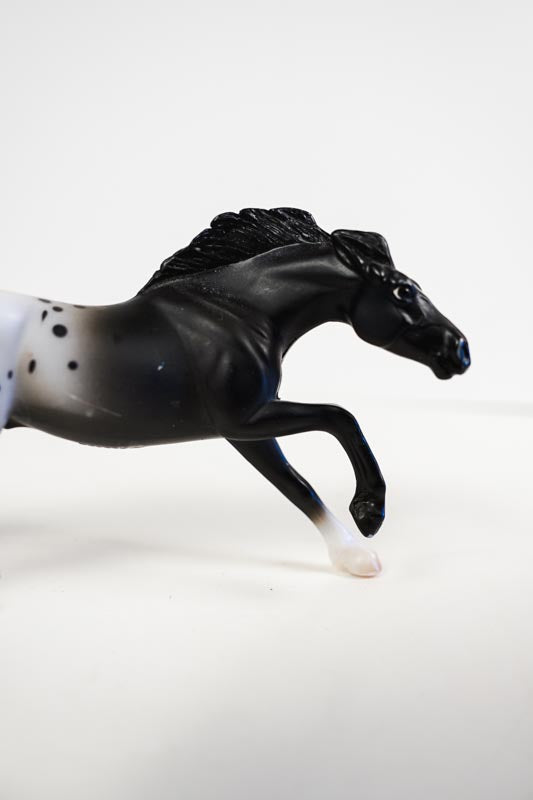 Vintage Breyer Stablemates Horse Crazy Collection Black Appaloosa