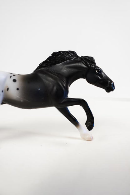 Vintage Breyer Stablemates Horse Crazy Collection Black Appaloosa