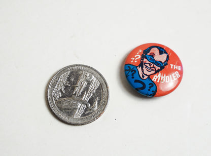 1966 Creative House The Riddler Batman Pinback Button Pin 7/8in