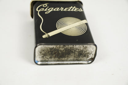 1930-40s Continental Can Company Cigarette Tin Slide Top Cigarette Holder