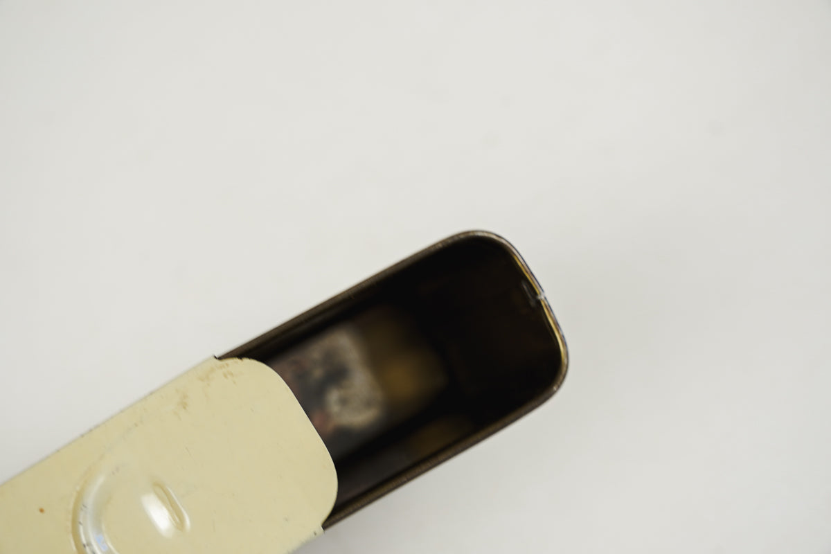 1930-40s Continental Can Company Cigarette Tin Slide Top Cigarette Holder