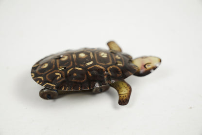 1950s ND Tin Lithograph Turtle Toy Friction Rolling Nakamura Japan
