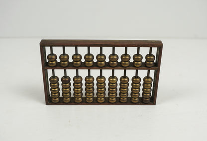 Miniature Brass Abacus 1970s Metal Counting Device