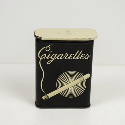 1930-40s Continental Can Company Cigarette Tin Slide Top Cigarette Holder