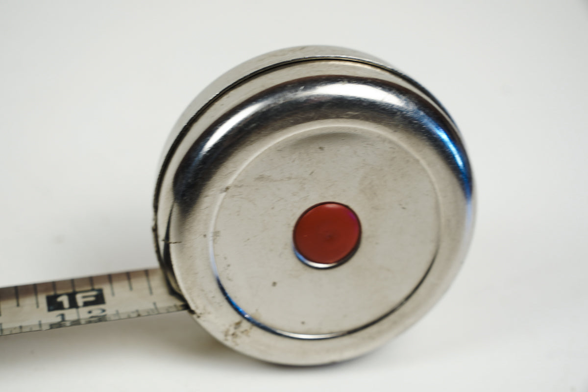 6ft Round Steel 2" Tape Measure Red Button Release Made in W. Germany