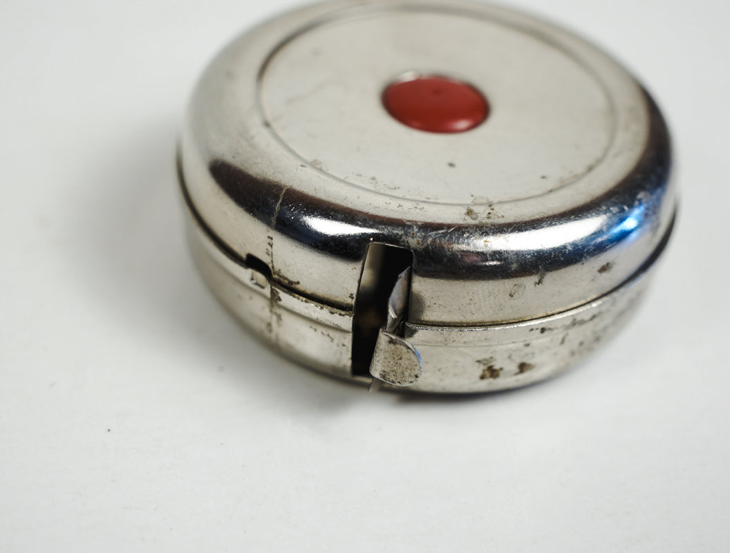 6ft Round Steel 2" Tape Measure Red Button Release Made in W. Germany