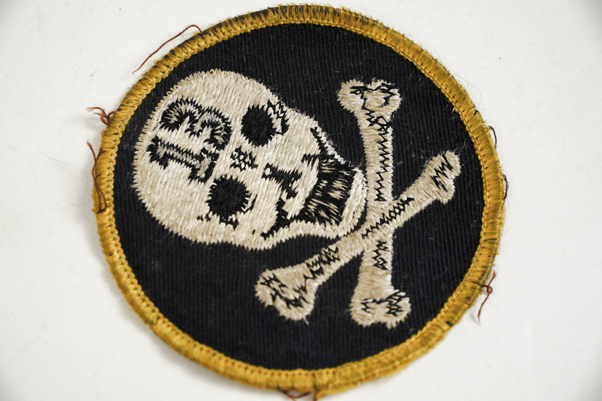Skull & Crossbones 13 Biker Military Patch Motorcycle Sew On Patch 3in