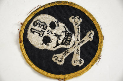 Skull & Crossbones 13 Biker Military Patch Motorcycle Sew On Patch 3in