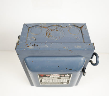 Wadsworth Breaker Box 30amp Cat No. N25 Old House Metal Electric Box