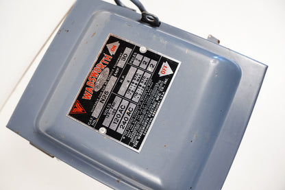 Wadsworth Breaker Box 30amp Cat No. N25 Old House Metal Electric Box
