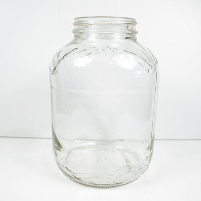 Owens Corning Duraglas Glass Jar with Embossed Mountains 1992