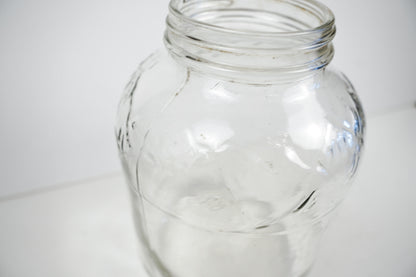 Owens Corning Duraglas Glass Jar with Embossed Mountains 1992
