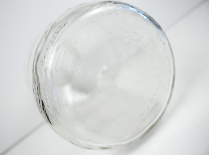 Owens Corning Duraglas Glass Jar with Embossed Mountains 1992
