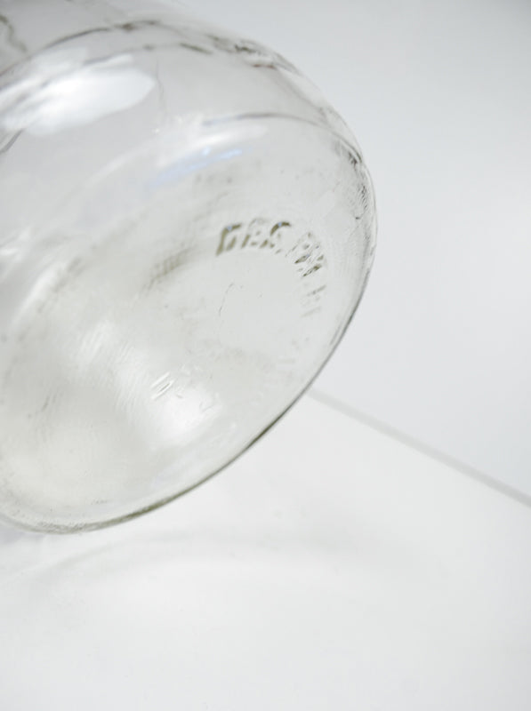 Owens Corning Duraglas Glass Jar with Embossed Mountains 1992