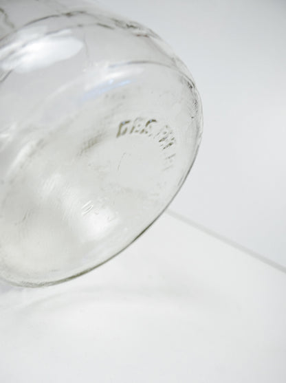 Owens Corning Duraglas Glass Jar with Embossed Mountains 1992
