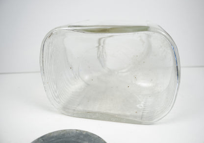 Hazel Atlas 5427 Ribbed Glass Coffee Jar With Ball Zinc Lid