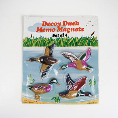 Decoy Duck Memo Magnets Refrigerator Magnets 4 Ducks In Original Packaging