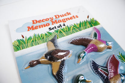 Decoy Duck Memo Magnets Refrigerator Magnets 4 Ducks In Original Packaging