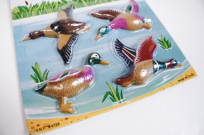 Decoy Duck Memo Magnets Refrigerator Magnets 4 Ducks In Original Packaging