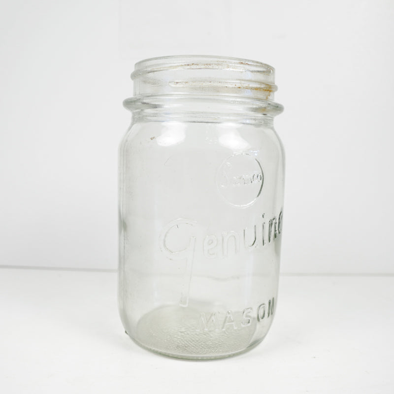 Samco Genuine Mason Quart Canning Jar Square Clear No Lid