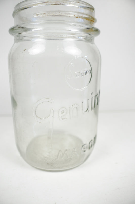 Samco Genuine Mason Quart Canning Jar Square Clear No Lid