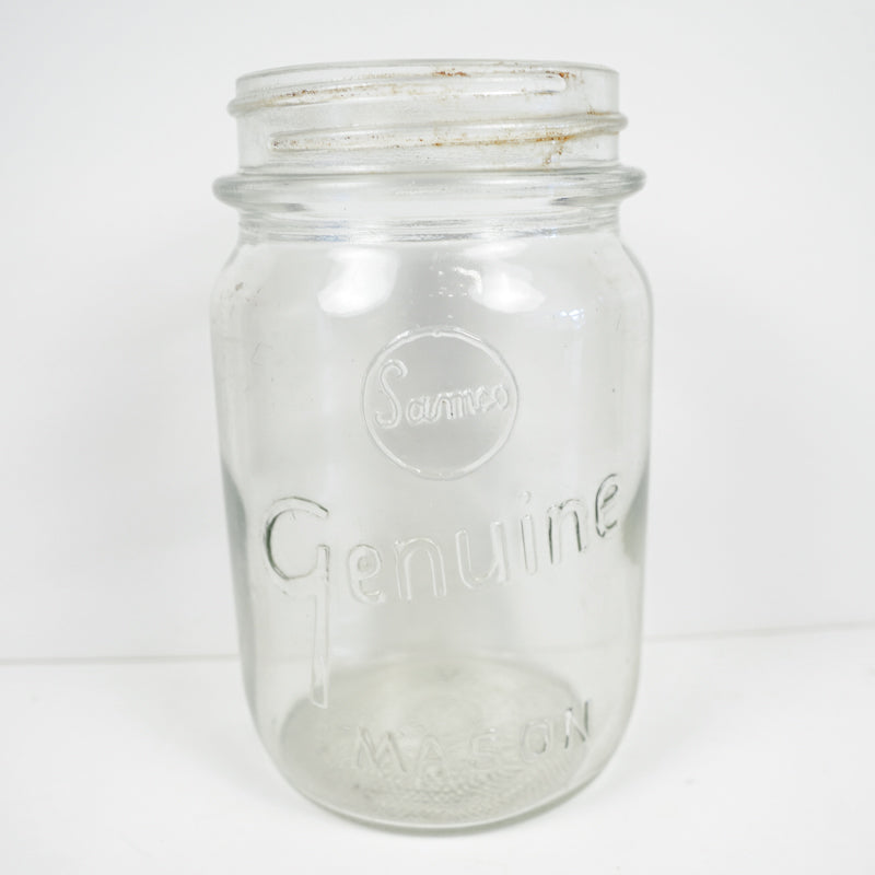 Samco Genuine Mason Quart Canning Jar Square Clear No Lid