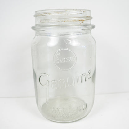 Samco Genuine Mason Quart Canning Jar Square Clear No Lid