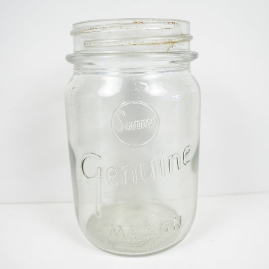 Samco Genuine Mason Quart Canning Jar Square Clear No Lid