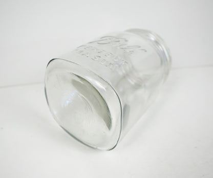 Ball Perfect Mason Clear Glass Embossed Canning Jar No Lid