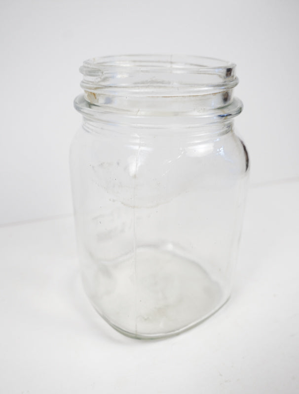 Ball Perfect Mason Clear Glass Embossed Canning Jar No Lid