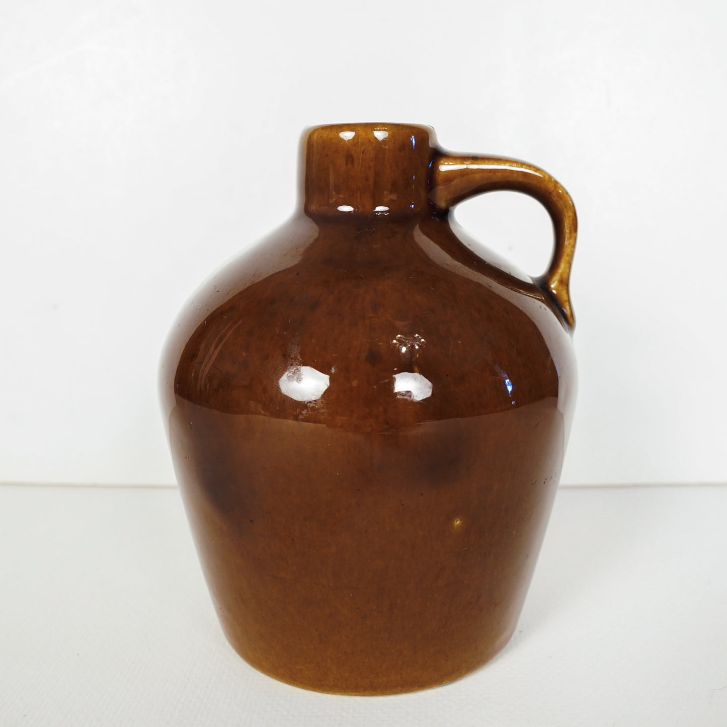 Vintage Roycroft Pottery Glazed Stoneware Little Brown Jug East Aurora NY 1920s