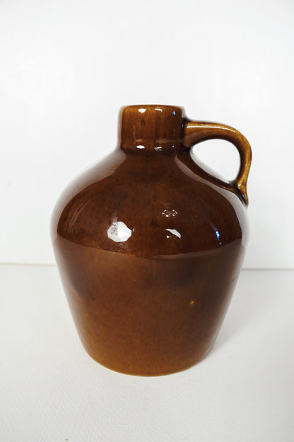 Vintage Roycroft Pottery Glazed Stoneware Little Brown Jug East Aurora NY 1920s