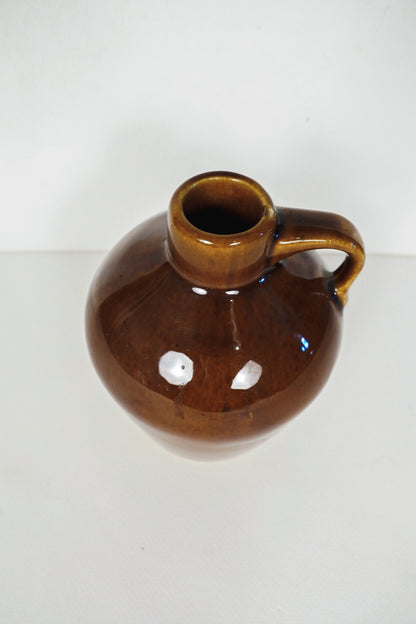 Vintage Roycroft Pottery Glazed Stoneware Little Brown Jug East Aurora NY 1920s