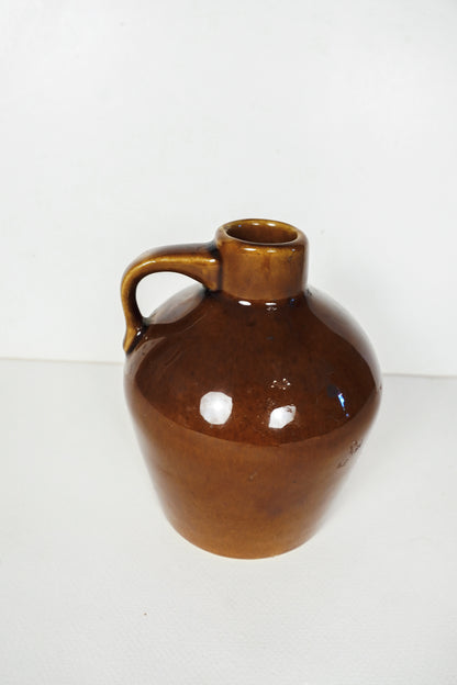 Vintage Roycroft Pottery Glazed Stoneware Little Brown Jug East Aurora NY 1920s