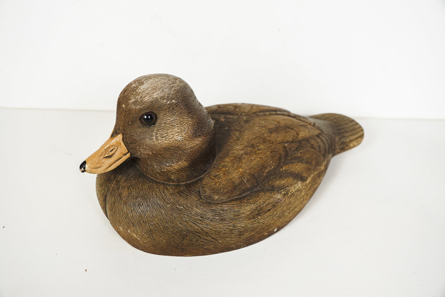 Vintage Brown Bufflehead Duck Decoy Composite Craft-Tex 1983 Signed Joe Revello