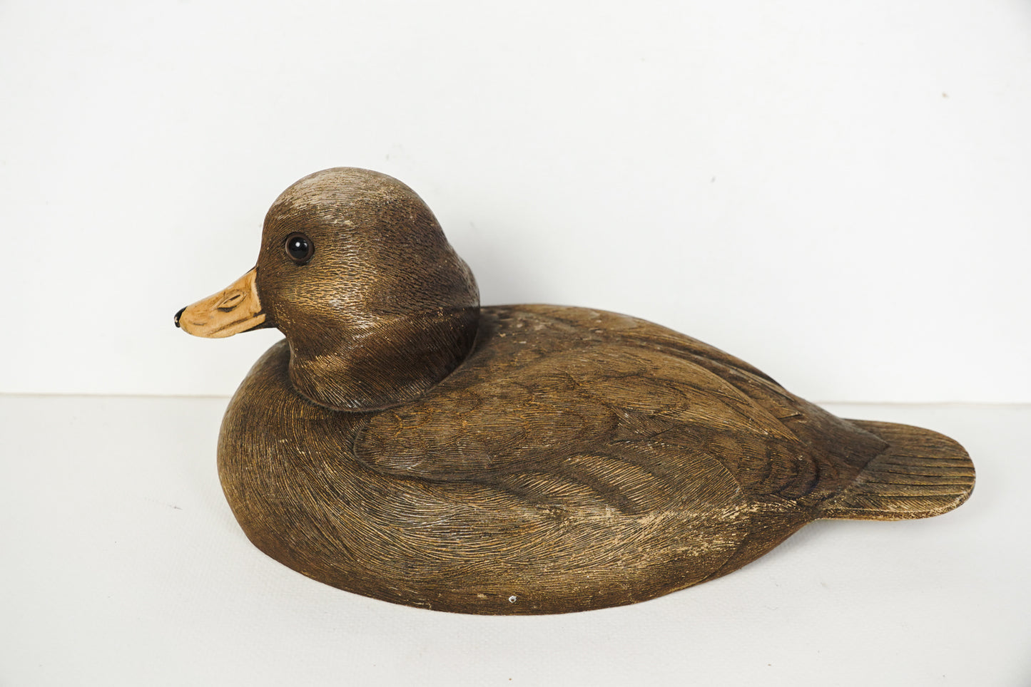 Vintage Brown Bufflehead Duck Decoy Composite Craft-Tex 1983 Signed Joe Revello