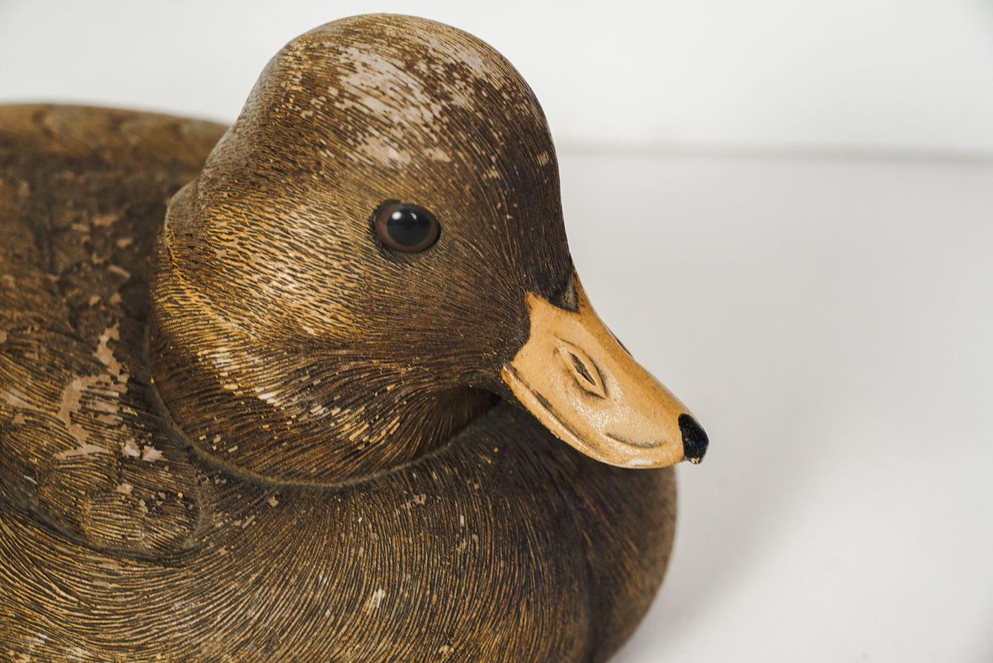 Vintage Brown Bufflehead Duck Decoy Composite Craft-Tex 1983 Signed Joe Revello
